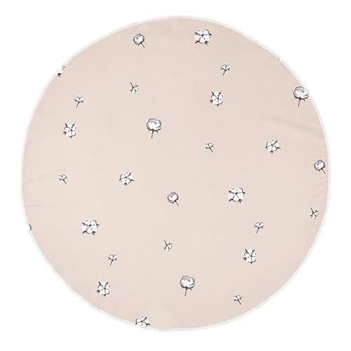 Image of Stephan Baby Towels - Quick Dry Microfiber Infant or Toddler Beach Towel Round, 42-Inch Round, Pink - Cotton Blossom