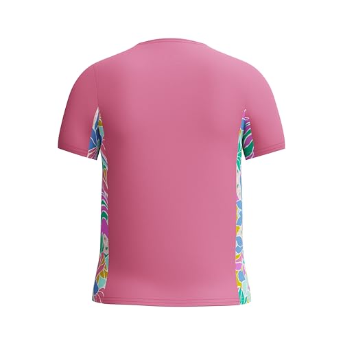 Image of Speedo Girls' Uv Swim Shirt Short Sleeve Printed Rashguard