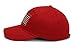 Patriot Series American Flag Hat 6-Panel Unstrutcuted American Flag Dad Cap (Red)