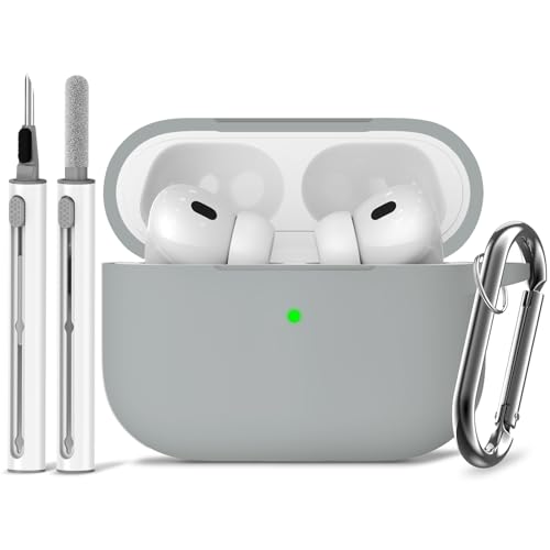 Image of Ljusmicker for AirPods Pro Case Cover with Cleaner Kit,Light Grey