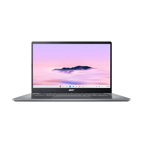 ACER Chromebook PLUS 515 CB515-2H-30U9, Ordinateur Portable 15,6'' Full HD IPS, PC Portable (Intel Core i3-1215U, RAM 8Go, 128Go UFS, Intel UHD Graphics, Chrome OS) Laptop Gris, Clavier AZERTY