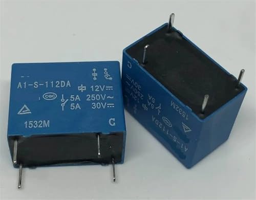 Relé A1-S-112DA 12V 5A de 4 pines componente electrónico miniatura 1 unidad