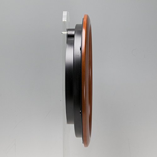 Reloj de pared analógico Seiko marco de madera miniatura 3
