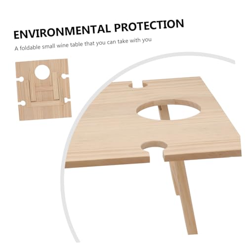 Table à vin pliable carrée contre les verres renversés en camping - 6
