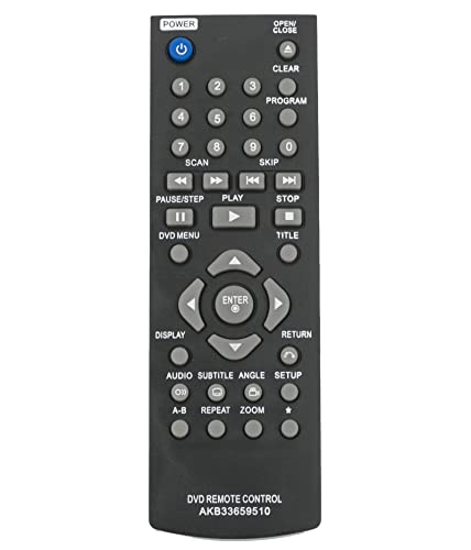 VINABTY Replacement Remote Control Fit for LG DVD Player DP122 DP520 DP521 DP522 DP522 DP527 DP820 DP821 DP822 DP827 DV480 DV482 DV490 - Image 3