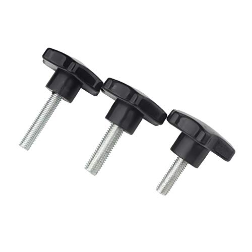Yudesun Eisenwaren Zubehör Sterngriff Schrauben - M10 M12 Pflaume Sechskant Geformt Hand Griffe Außengewinde Kunststoff Stern Klemmknopf Griff 4 Stück