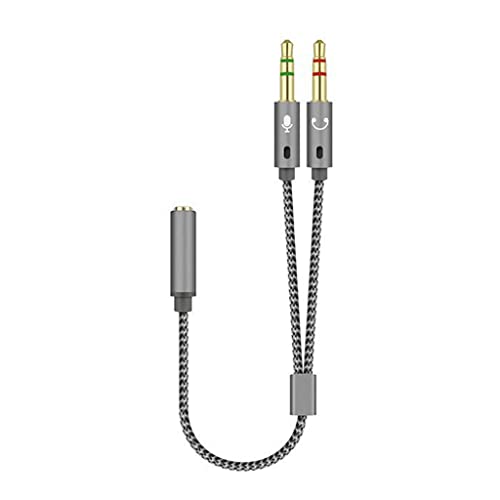 Cable divisor de audio 3.5mm micrófono para computadora miniatura 6