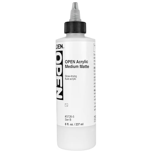GOLDEN OPEN Slow-Drying Acrylics Acrylic Medium (Matte) 8 fl oz.