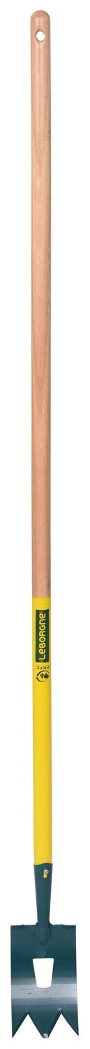 Leborgne, Binette Trident Naturovert, Écologique et Ergonomique, Vert, Manche extra-long de 150 cm pour prévenir du mal de dos, Outil pour désherber de manière très intensive les terrains nus.