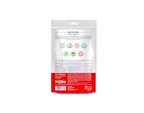 Frigera Ochsenschwanz 250g – Natürliche, Proteinreiche Leckerlis für Hunde, Hochwertige Hundesnacks ohne Zusatzstoffe