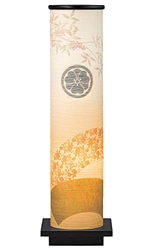 盆提灯 和照灯(扇花)家紋入り No.2960M 行灯 モダン 盆提灯 日本製 国産 スタンドライト