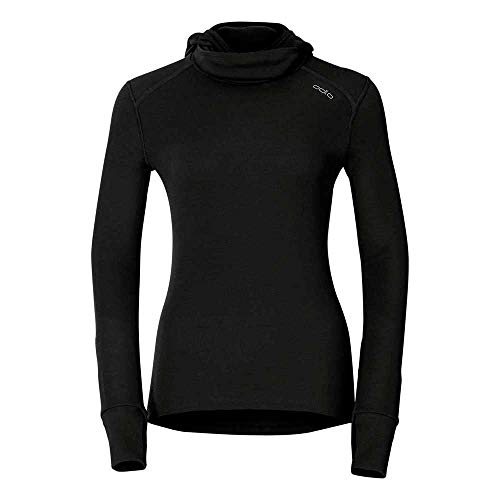 Odlo Damen Shirt Long Sleeve with Facemask Warm, schwarz(black), XL