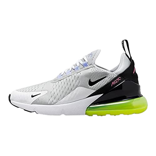 Nike Womens Air max 270 Casual Running Shoes Pure Platinum/Black-Volt-White FJ0734-043 7.5
