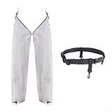 Pantaloni da pioggia impermeabili manica gamba in poliestere 70D ultraleggero con cinturino alla caviglia e gancio a scatto per escursionismo e campeggio immagine