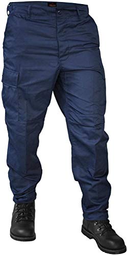 normani Freizeithose/BDU/US Ranger Hose mit seitlich verstellbaren Taillenweite Farbe Marine Größe M
