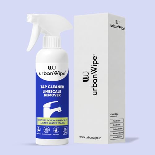 Image of UrbanWipe | Tap Cleaner & Limescale Remover | India's Advanced Formula for Hard Water Stains | Designed for Indian water conditions | 500ml | All Purpose Cleaner for Taps, Shower, fittings and mirror