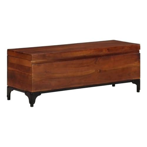 Bowery Hill Solid Acacia Storage Trunk