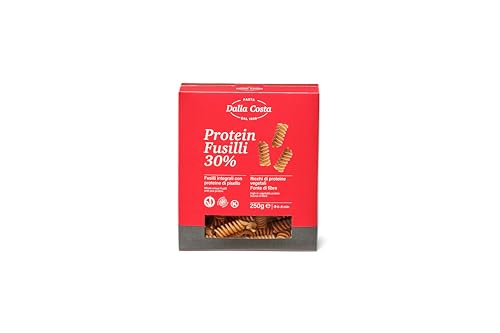 Dalla Costa pasta Proteica Fusilli 30% Proteína guisante paquete ahorro 8 x250 gramos