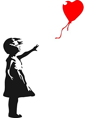Amazon｜風船と少女 バンクシー Banksy レプリカ はってはがせる