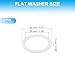 PATIKIL 5 Pcs PTFE Flat Washers 1.38
