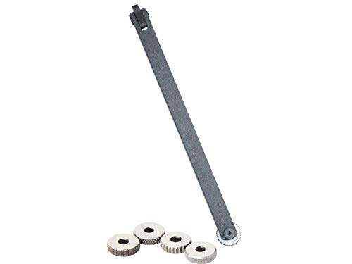 Soba Rändelwerkzeug 10 x 10 mm mit 6 HSS-Rändelrollen (fein, mittel, grob) für Winkelschleifmaschine und Geradschleifmaschine