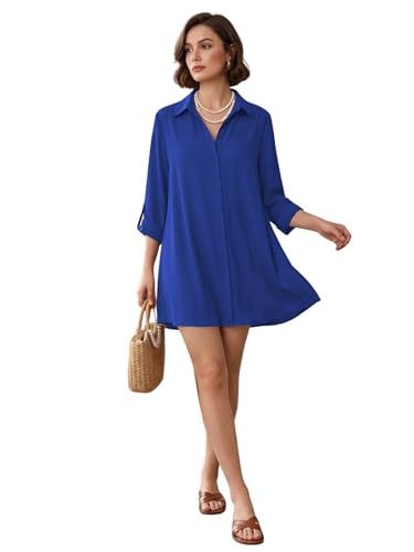 Image of Leriya Fashion Mini Dress for Women | One Piece Dresses for Womens |Mini Dresses Rayon for Women Stylish |Summer Casual Outfit Wear Events, Date & Evening Look |Tunic Shirts for Women