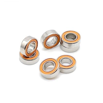 10Pcs SMR148 2RS CB ABEC7 8x14x4mm Stainless Steel Hybrid Ceramic Ball Bearing by RainDew Without Grease Fast Turning