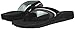Reef Women's Sandals, Girls Slap 3, Black/Black/Aqua, 6