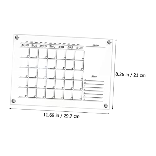 Tofficu 3 Sets Weekly Planner Board Magnetic Note Pad Home Sign Chalk Board Markers Memo Board With Maker Fridge Grocery List Fridge Weekly Calendar Exquisite Acrylic Whiteboards Wedding #TOP7