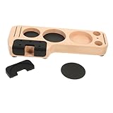 OUNONA Holz Tamper Station Für Kaffeepulver Stabiler Kaffeepulver Presshalter Mit Ergonomischem Design Und Sicherem Langlebigem Material Für Kaffeemaschinenzubehör