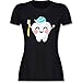 Produktbild Karneval & Fasching - Zahnfee mit Zahnpasta - L - Schwarz - Kinderkarneval - L191 - Tailliertes Tshirt für Damen und Frauen T-Shirt