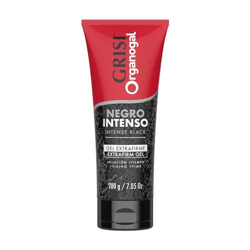 Fijadores Y Modeladores, Drugstore ORGANOGAL, Gel Oscurecedor Extrafirme, Negro Intenso, 200 gr