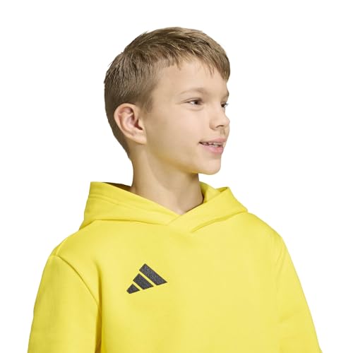 adidas Unisex Kinder Entrada26 Hoodie Kids Sweatshirt, Team Yellow/Black, 3-4 Years – Ansicht 3
