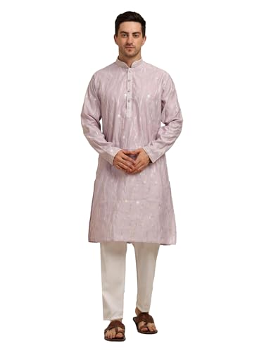 ITOS365 Men's Ethenic Kurta Pant Set with Embroidery - Festive