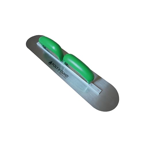 450x127mm Finishing Trowel, Dual Handle Stainless Steel - Professional Multi-Trade Finisher for Resin, Concrete, Plastering & Paving - Heavy Duty Construction for Driveways, Paths and Flooring - Image 3