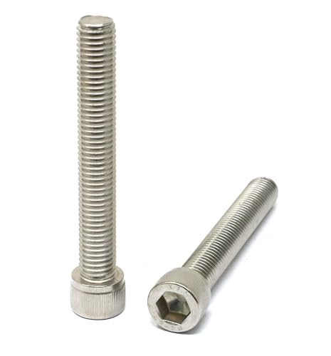 Image of iexcell 4 Pcs M12 x 85mm Thread Pitch 1.75 mm Stainless Steel 304 Hex Socket Head Cap Screws Bolts Kit