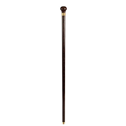 Bastón de Madera Muletas para Anciano Bastón de Caballero Bastón de secoya Redondo Al Aire Libre Alpenstock, Wenge