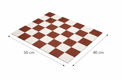 Image of HomeCloud Dish Drying Mat for Kitchen Counter Hide Stain Super Absorbent, Non-Slip, Heat-Resistant, Great for Dishes,Rack Pad, Kitchen Counter, Coffee Maker, Coffee Item (Chess Brown, 50x40cm)