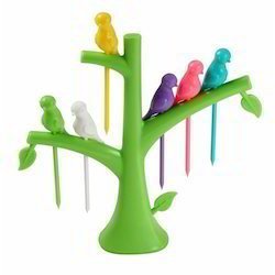 MMBB Shaan Birds Fruit Fork 6PC Colour