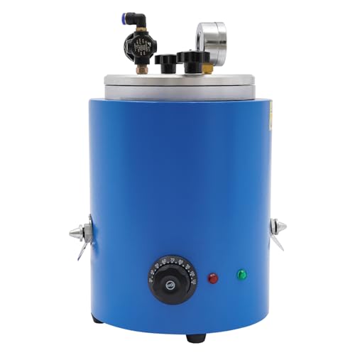 XUANIIIL Round Wax Injector, 110V 500W Casting Machine, Adjustable Injection Vacuum for Rings Necklaces Bracelets Dental Models Denture Wax-Ups