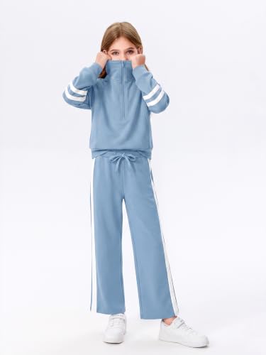 Image of Haloumoning Girls Sweatsuit 2 Piece Zip Long Sleeve Sweat Outfits