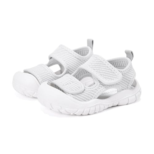 Image of BMCiTYBM Baby Boy Girl Closed Toe Summer Toddler Sandals Lightweight Shoes Infant Non-Slip First Walking Sneakers 6 9 12 18 24 Months 2-3 Years