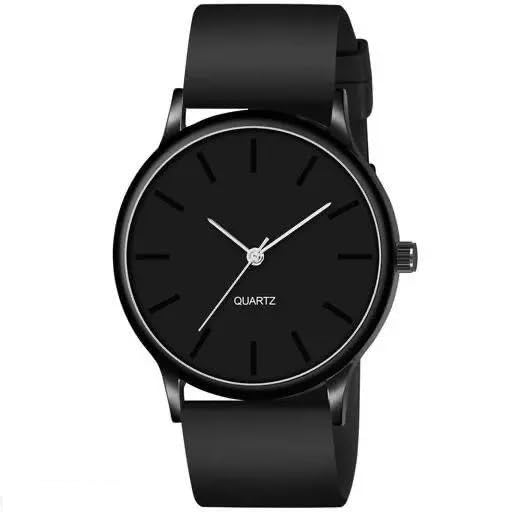 Black Colour Dial with Softest Silicone Multi Colors Strap Analog...