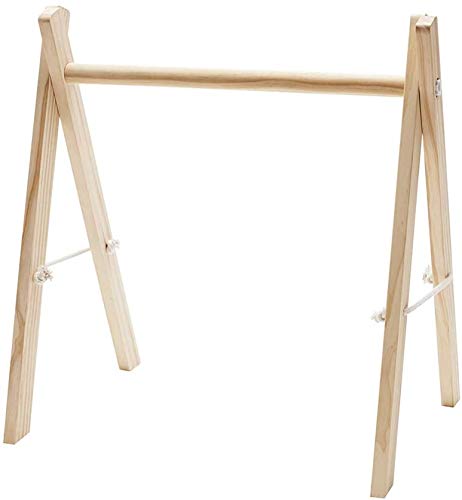 HolzbabyTurnhall Faltbare Aktivität Hängende Bar Kinder Fitness Frame Spielzeug