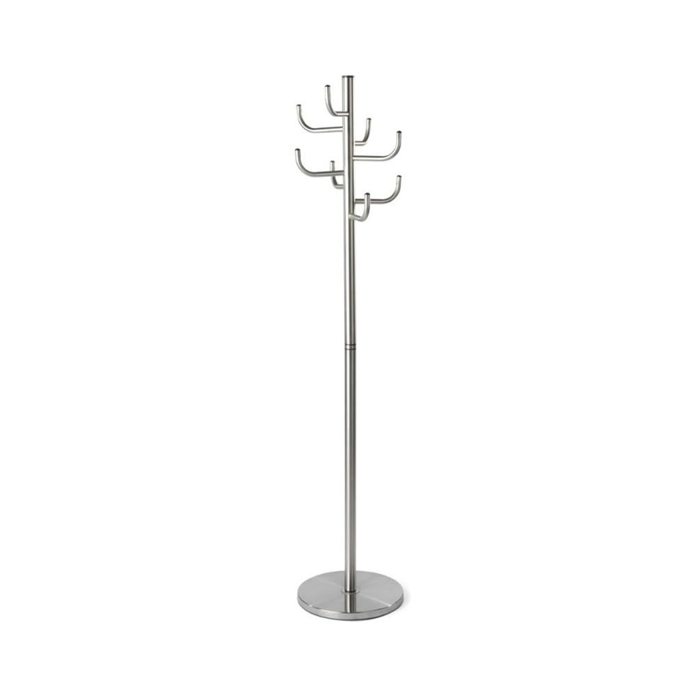 Dh2yjnbf3 Standing Coat Racks With 8 Hooks And Weighted Base Stainless Steel Hanger Stand For Coats, Scarves, Handbags Hallway