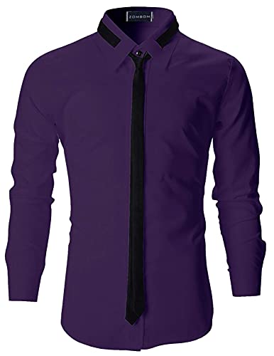 Image of Zombom Men's Regular Fit Casual Shirts