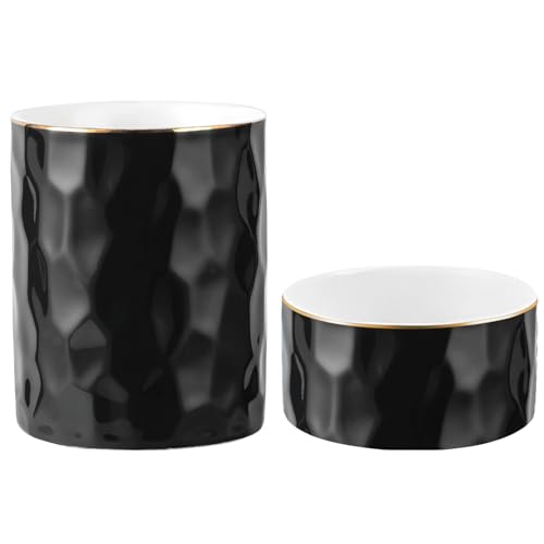 Aesthetic Desk Organizer Set of 2 For Your Office - Sturdy Concre...