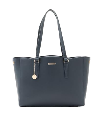 [ハニーズ] バッグ トートバッグ 肩掛け オフィス レディース 大きめ 通勤 A4 横 自立 PCケース スカラップＡ４トート 277121863393 ネイビー - Honeys(ハニーズ) - 商品画像