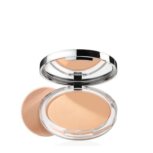 Clinique Stay-Matte Sheer Pressed Powder | Transparentes Kompaktpuder zum Auffrischen und Perfektionieren des Teints für ölige Haut | mattes Finish + minimierter Glanz