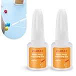 ZUAWAE Jewelry Glue for Elastic String, Clear Craft Glue Elastic String Kont Fixing Drip, Bracelet Glue Bracelet Supplies for Rhinestones Crafts, Clay Beads, Fabric, Jewelry Making Kit